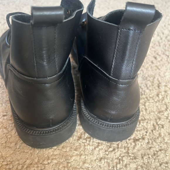 Women's Ankle Boots Oxford Shoes Wide Toe Box Lace up Genuine Leather Handmade - Picture 9 of 10